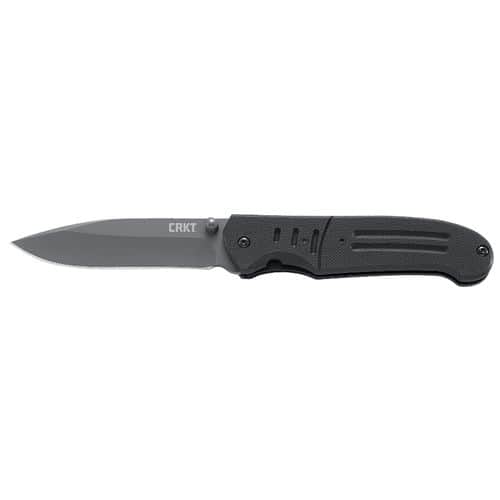 CRKT 6860 Ignitor T 3.38" Folding Modified Drop Point Plain TiCN 8Cr14MoV SS Blade G10 Black Handle CRKT 6860 Ignitor T 3.38" Folding Modified Drop Point Plain TiCN 8Cr14MoV SS Blade G10 Black Handle