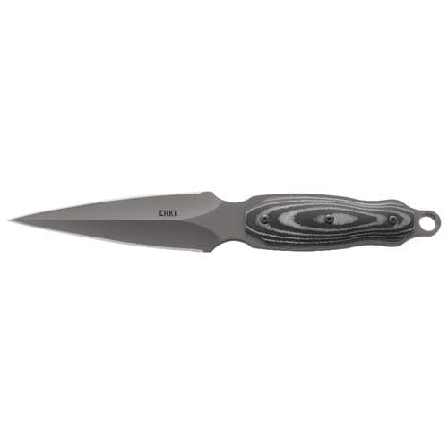 CRKT 2075 Shrill 4.77" Fixed Plain TiCN Gray 8Cr13MoV Blade Full Tang w/Polished Resin Handle CRKT 2075 Shrill 4.77" Fixed Plain TiCN Gray 8Cr13MoV Blade Full Tang w/Polished Resin Handle
