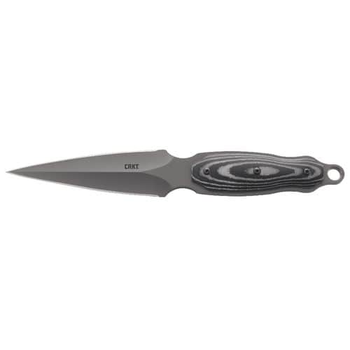 CRKT 2075 Shrill 4.77" Fixed Plain TiCN Gray 8Cr13MoV Blade Full Tang w/Polished Resin Handle CRKT 2075 Shrill 4.77" Fixed Plain TiCN Gray 8Cr13MoV Blade Full Tang w/Polished Resin Handle