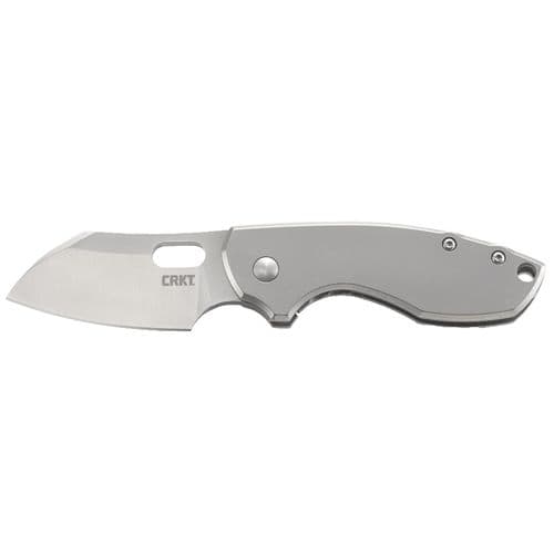 CRKT 5311 Pilar 2.40" Folding Plain Satin 8Cr13MoV SS Blade Bead Blasted Steel Handle CRKT 5311 Pilar 2.40" Folding Plain Satin 8Cr13MoV SS Blade Bead Blasted Steel Handle