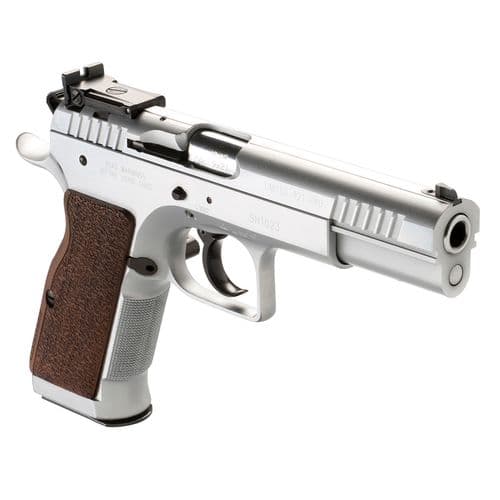 Tanfoglio IFG TF-LIMPRO-45 Limited Pro 45 ACP 4.80" 10+1 Hard Chrome Hard Chrome Brown Polymer Grip Tanfoglio IFG TF-LIMPRO-45 Limited Pro 45 ACP 4.80" 10+1 Hard Chrome Hard Chrome Brown Polymer Grip