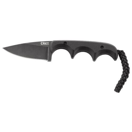 CRKT 2384K Minimalist 2.16" Fixed Drop Point Plain Black Stonewash 5Cr15MoV SS Blade G10 Black Handle CRKT 2384K Minimalist 2.16" Fixed Drop Point Plain Black Stonewash 5Cr15MoV SS Blade G10 Black Handle