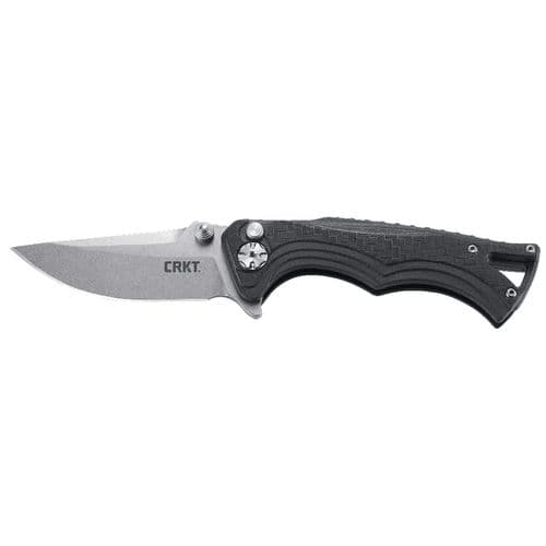 CRKT 5220 BT Fighter Compact 2.86" Folding Plain Stonewash 8Cr13MoV SS Blade FRN Black Handle CRKT 5220 BT Fighter Compact 2.86" Folding Plain Stonewash 8Cr13MoV SS Blade FRN Black Handle
