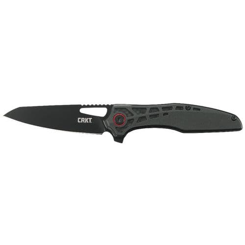CRKT 6290 Thero 3.08" Folding Sheepsfoot Plain Black Oxide 8Cr14MoV SS Blade GRN Black Handle CRKT 6290 Thero 3.08" Folding Sheepsfoot Plain Black Oxide 8Cr14MoV SS Blade GRN Black Handle