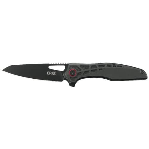 CRKT 6290 Thero 3.08" Folding Sheepsfoot Plain Black Oxide 8Cr14MoV SS Blade GRN Black Handle CRKT 6290 Thero 3.08" Folding Sheepsfoot Plain Black Oxide 8Cr14MoV SS Blade GRN Black Handle