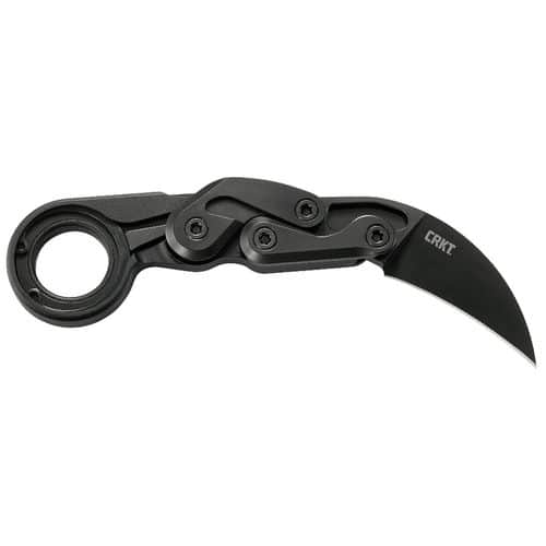 CRKT 4040 Provoke 2.41" Folding Hawkbill Plain Black TiN D2 Steel Blade Black Anodized Aluminum Handle CRKT 4040 Provoke 2.41" Folding Hawkbill Plain Black TiN D2 Steel Blade Black Anodized Aluminum Handle
