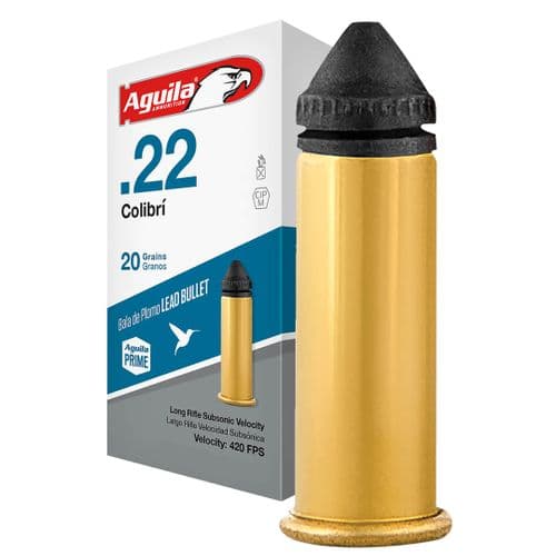 Aguila 1B220337 Colibri 22 LR 20 gr Subsonic Powderless Lead 1000 Bx/ (Case) Aguila 1B220337 Colibri 22 LR 20 gr Subsonic Powderless Lead 1000 Bx/ (Case)