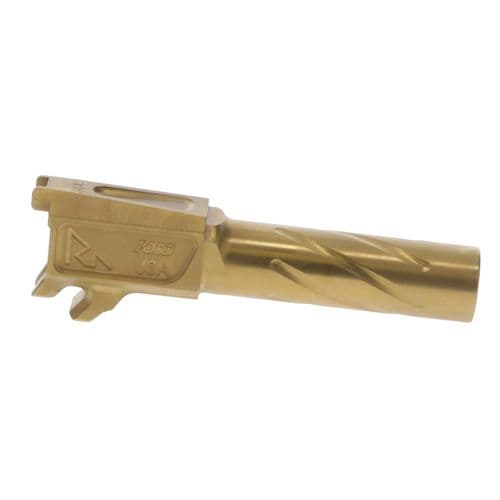 Rival Arms RA20P001E Precision Drop-In Barrel 9mm Luger 3.10" Gold PVD Finish 4340H Steel Material for Sig P365 Rival Arms RA20P001E Precision Drop-In Barrel 9mm Luger 3.10" Gold PVD Finish 4340H Steel Material for Sig P365