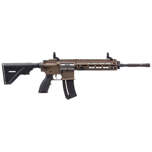 HK 81000530 HK416 Pistol 22 LR 8.50" 20+1 Flat Dark Earth Rec with Flip-Up Front & Rear Sights HK 81000530 HK416 Pistol 22 LR 8.50" 20+1 Flat Dark Earth Rec with Flip-Up Front & Rear Sights