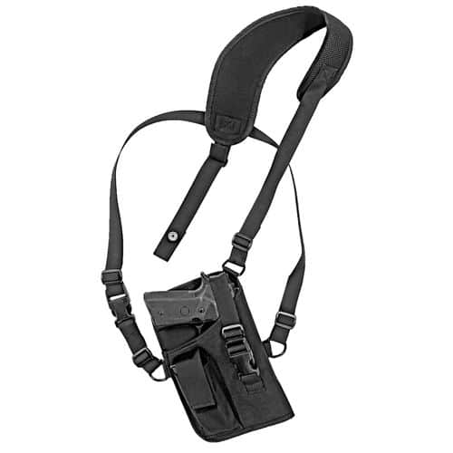 Grovtec US Inc GTHL15105R Trail Pack Holster Black Shoulder 4.5-5" Lg Auto Right Hand Grovtec US Inc GTHL15105R Trail Pack Holster Black Shoulder 4.5-5" Lg Auto Right Hand