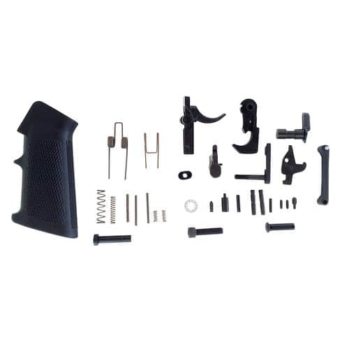 LBE Unlimited AR15LPKT Complete Lower Parts Kit w/Pistol Grip & Trigger Guard AR-15 Black LBE Unlimited AR15LPKT Complete Lower Parts Kit w/Pistol Grip & Trigger Guard AR-15 Black
