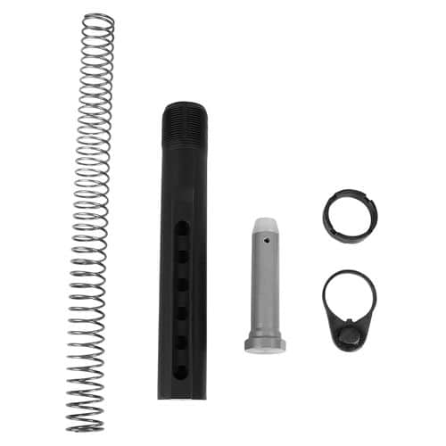 LBE Unlimited MILBUFKT Mil-Spec Buffer Tube Kit 6 Position AR-15 Black LBE Unlimited MILBUFKT Mil-Spec Buffer Tube Kit 6 Position AR-15 Black