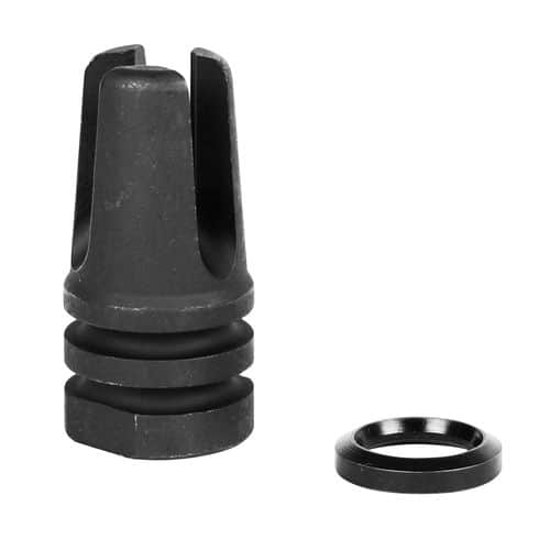 LBE Unlimited ARFH3PNG Three Prong Flash Hider 5.56x45mm NATO 1/2"-28 tpi Black 1215 Steel LBE Unlimited ARFH3PNG Three Prong Flash Hider 5.56x45mm NATO 1/2"-28 tpi Black 1215 Steel
