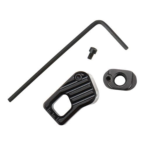 Battle Arms Development BADEMMRLB Enhanced Magazine Release Large Black Anodized 7075-T6 Aluminum for AR-15, AR-10 Battle Arms Development BADEMMRLB Enhanced Magazine Release Large Black Anodized 7075-T6 Aluminum for AR-15, AR-10