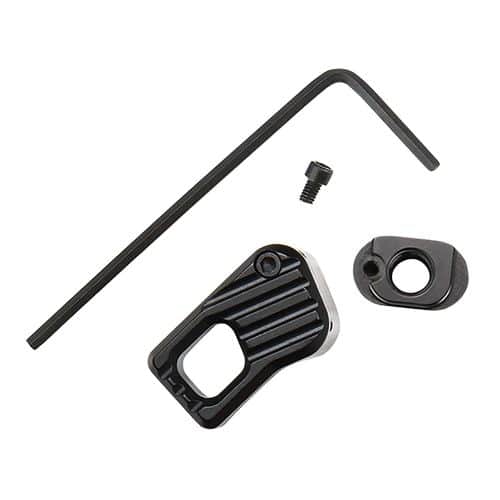 Battle Arms Development BADEMMRLB Enhanced Magazine Release Large Black Anodized 7075-T6 Aluminum for AR-15, AR-10 Battle Arms Development BADEMMRLB Enhanced Magazine Release Large Black Anodized 7075-T6 Aluminum for AR-15, AR-10