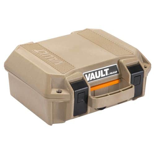 Pelican VCV100 Vault Small Case 11" Tan Handgun Polymer Pelican VCV100 Vault Small Case 11" Tan Handgun Polymer