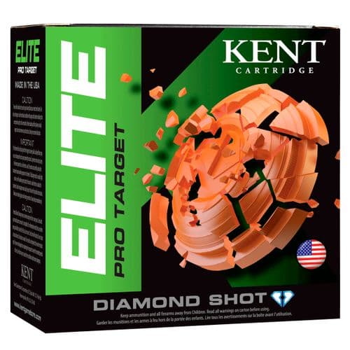 Kent Cartridge E12PS328 Elite Pro Target Spreader 12 Gauge 2.75" 1 1/8 oz 8 Shot 25 Bx/ 10 Cs Kent Cartridge E12PS328 Elite Pro Target Spreader 12 Gauge 2.75" 1 1/8 oz 8 Shot 25 Bx/ 10 Cs