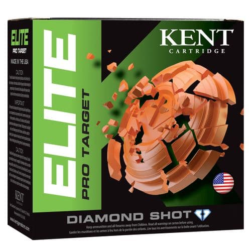 Kent Cartridge E12P328 Elite Pro Target 12 Gauge 2.75" 1 1/8 oz 8 Shot 25 Bx/ 10 Cs Kent Cartridge E12P328 Elite Pro Target 12 Gauge 2.75" 1 1/8 oz 8 Shot 25 Bx/ 10 Cs