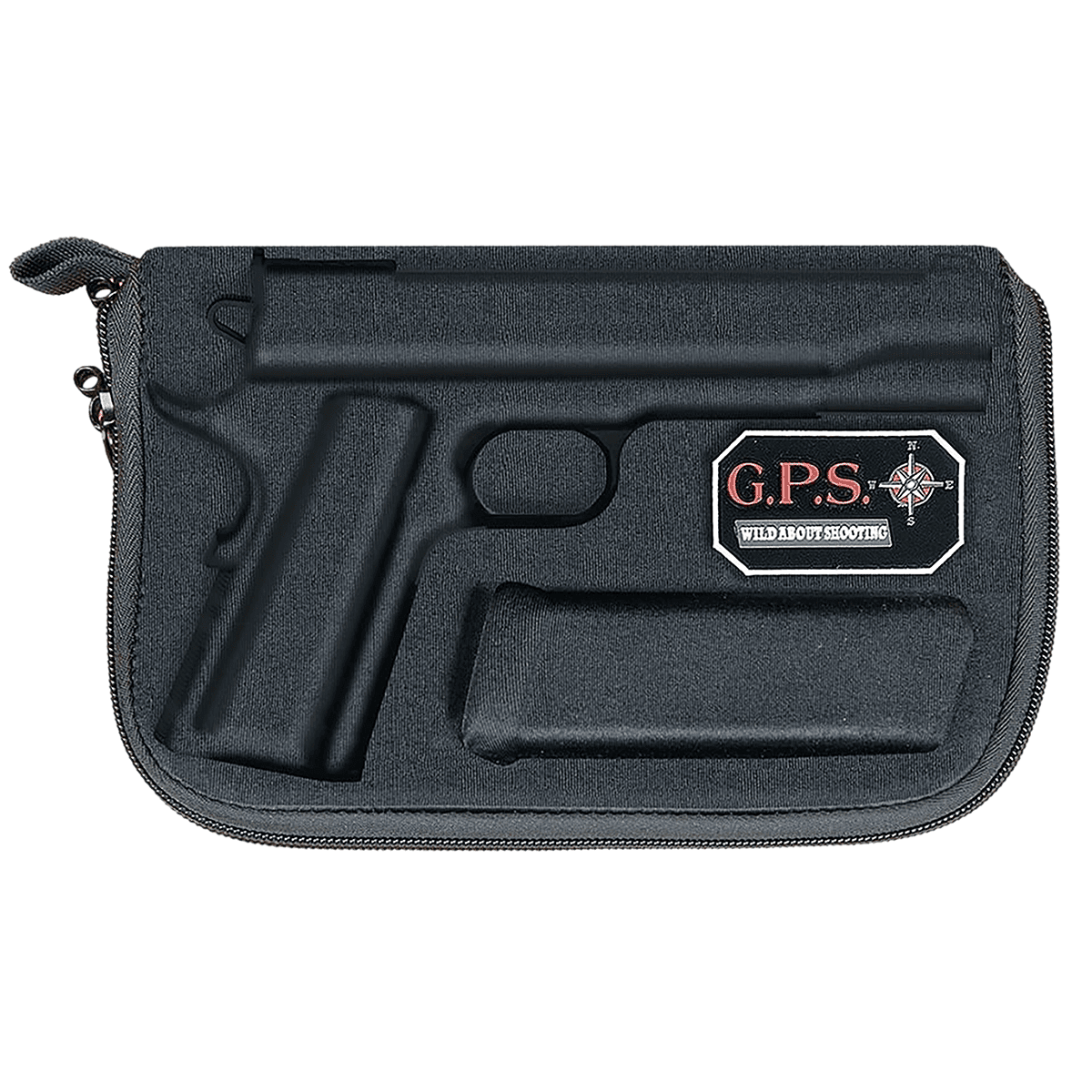 GPS Bags 907PC Custom Molded w/ Lockable Zippers Internal Mag Holder & Black Finish for Glock 17/19/22/23/26/27 GPS Bags 907PC Custom Molded w/ Lockable Zippers Internal Mag Holder & Black Finish for Glock 17/19/22/23/26/27