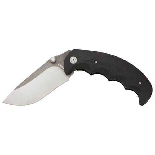Browning 3220428 Primal Small 3" Folding Drop Point Part Serrated 8Cr13MoV SS Blade Black Polymer Over-mold Handle Browning 3220428 Primal Small 3" Folding Drop Point Part Serrated 8Cr13MoV SS Blade Black Polymer Over-mold Handle