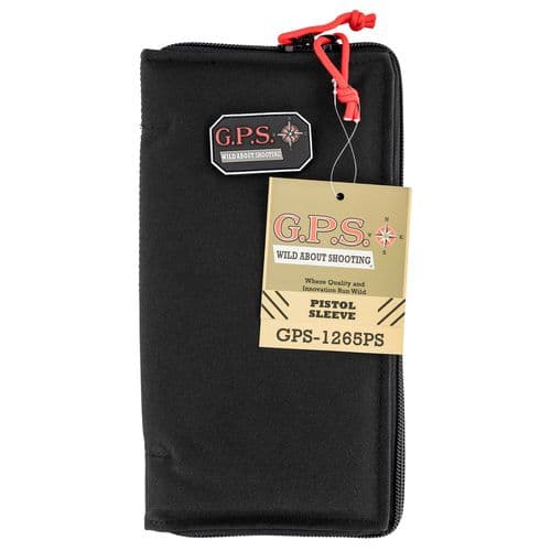 GPS Bags 1265PS Pistol Sleeve Large Black Nylon with Locking Zippers & Thin Design Holds 1 Handgun GPS Bags 1265PS Pistol Sleeve Large Black Nylon with Locking Zippers & Thin Design Holds 1 Handgun