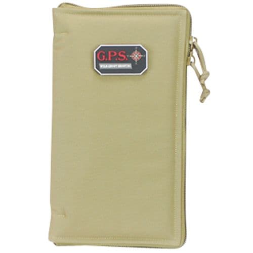 G*Outdoors GPS-865PST Pistol Sleeve Medium Tan Nylon with Locking Zippers & Thin Design Holds 1 Handgun G*Outdoors GPS-865PST Pistol Sleeve Medium Tan Nylon with Locking Zippers & Thin Design Holds 1 Handgun