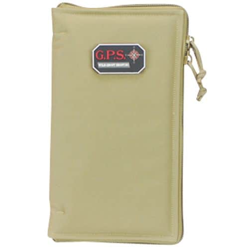 G*Outdoors GPS-865PST Pistol Sleeve Medium Tan Nylon with Locking Zippers & Thin Design Holds 1 Handgun G*Outdoors GPS-865PST Pistol Sleeve Medium Tan Nylon with Locking Zippers & Thin Design Holds 1 Handgun