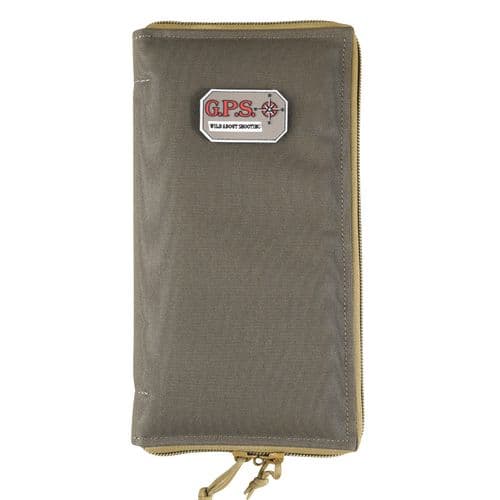 G*Outdoors GPS-865PSRK Pistol Sleeve Medium Rifle Green with Khaki Trim with Locking Zippers & Thin Design Holds 1 Handgun G*Outdoors GPS-865PSRK Pistol Sleeve Medium Rifle Green with Khaki Trim with Locking Zippers & Thin Design Holds 1 Handgun
