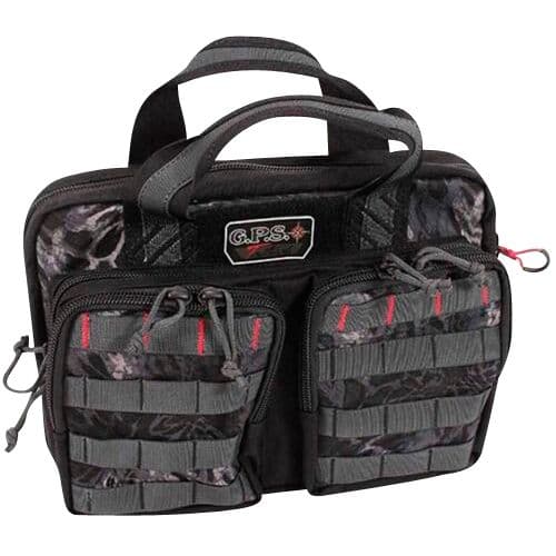 G*Outdoors GPS-T1316PCP Tactical Quad 2 Pistol Range Bag PRYM1 Blackout 1000D Nylon Teflon Coating 6 Handguns G*Outdoors GPS-T1316PCP Tactical Quad 2 Pistol Range Bag PRYM1 Blackout 1000D Nylon Teflon Coating 6 Handguns