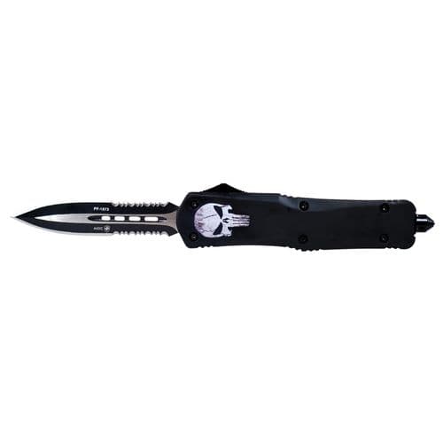 Templar Knife LFL431 Fallen Gen II Large 3.50" OTF Dagger Part Serrated Black 440C SS Blade Black Zinc Aluminum Alloy Handle Templar Knife LFL431 Fallen Gen II Large 3.50" OTF Dagger Part Serrated Black 440C SS Blade Black Zinc Aluminum Alloy Handle
