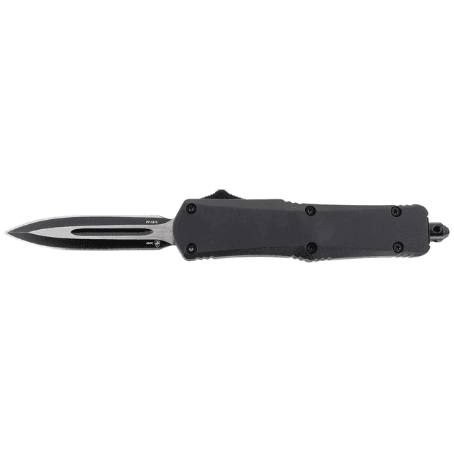 Templar Knife SBR131 Black Rubber Gen II Small 2.25" OTF Dagger Plain Black 440C SS Blade Black Rubber Coated Aluminum Handle Templar Knife SBR131 Black Rubber Gen II Small 2.25" OTF Dagger Plain Black 440C SS Blade Black Rubber Coated Aluminum Handle