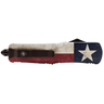 Templar Knife LCAP331 Captain Gen II Large 3.50" OTF Drop Point Plain Black 440C SS Blade Red/Blue/White Star Zinc Aluminum Alloy Handle Templar Knife LCAP331 Captain Gen II Large 3.50" OTF Drop Point Plain Black 440C SS Blade Red/Blue/White Star Zinc Aluminum Alloy Handle