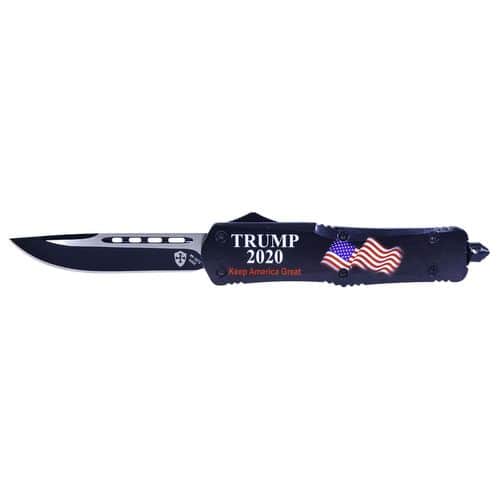 Templar Knife L20BK131 Trump 2020 Gen II Large 3.50" OTF Dagger Plain Black 440C SS Blade Trump 2020 Black Zinc Aluminum Alloy Handle Templar Knife L20BK131 Trump 2020 Gen II Large 3.50" OTF Dagger Plain Black 440C SS Blade Trump 2020 Black Zinc Aluminum Alloy Handle