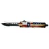 Templar Knife LTX-631 Texan Gen II Large 3.50" OTF Drop Point Part Serrated Black 440C SS Blade Texas Flag Zinc Aluminum Alloy Handle Templar Knife LTX-631 Texan Gen II Large 3.50" OTF Drop Point Part Serrated Black 440C SS Blade Texas Flag Zinc Aluminum Alloy Handle