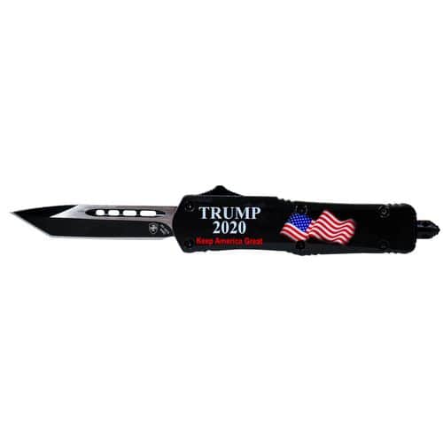 Templar Knife S20BK231 Trump 2020 Gen II Small 2.25" OTF Drop Point Plain Black 440C SS Blade Trump 2020 Black Zinc Aluminum Alloy Handle Templar Knife S20BK231 Trump 2020 Gen II Small 2.25" OTF Drop Point Plain Black 440C SS Blade Trump 2020 Black Zinc Aluminum Alloy Handle