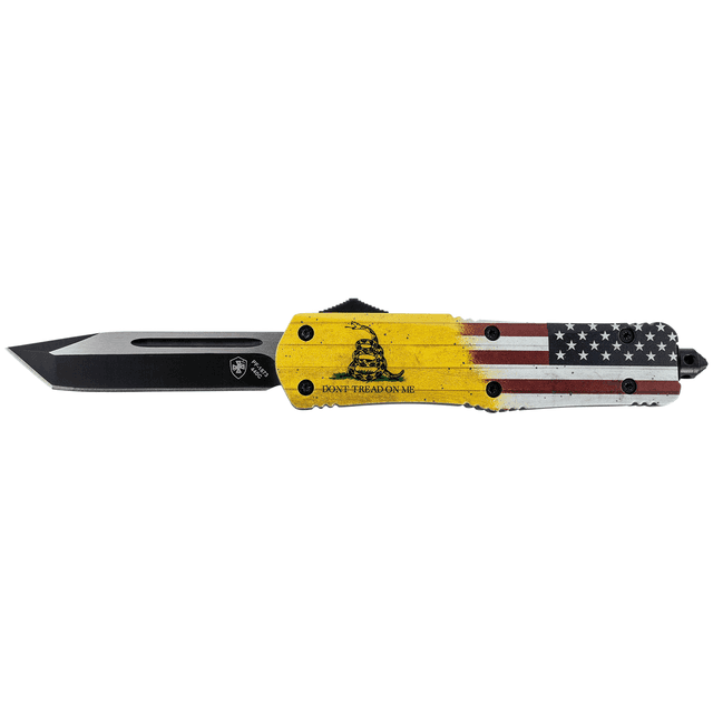 Templar Knife Don't Tread on Me 3.50" OTF Tanto Knife OTF Templar Knife Don't Tread on Me 3.50" OTF Tanto Knife OTF