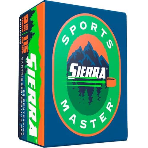 Sierra A812420 Outdoor Master 9mm Luger 124 gr Jacket Hollow Point Sport Master 20 Bx/ 10 Cs Sierra A812420 Outdoor Master 9mm Luger 124 gr Jacket Hollow Point Sport Master 20 Bx/ 10 Cs