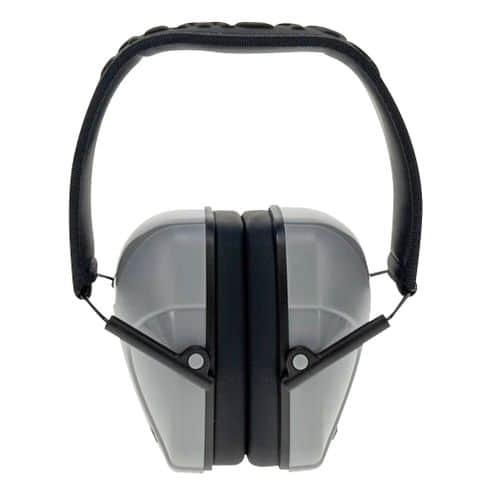 Caldwell 1103305 Passive Low Pro Muff 24 dB Over the Head Gray Ear Cups with Padded Black Headband for Adults Caldwell 1103305 Passive Low Pro Muff 24 dB Over the Head Gray Ear Cups with Padded Black Headband for Adults