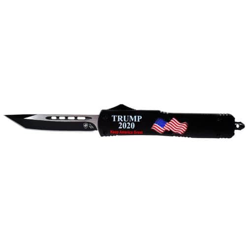 Templar Knife M20BK231 Trump 2020 Gen II Slim 3.50" OTF Tanto Plain Black 440C SS Blade Trump 2020 Black Zinc Aluminum Alloy Handle Templar Knife M20BK231 Trump 2020 Gen II Slim 3.50" OTF Tanto Plain Black 440C SS Blade Trump 2020 Black Zinc Aluminum Alloy Handle