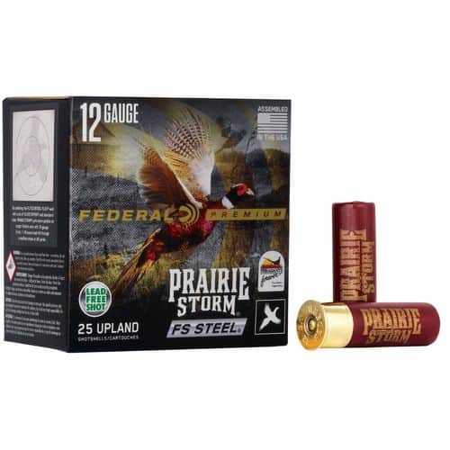 Federal PFSX147FS3 Prairie Storm 12 Gauge 2.75" 1 1/8 oz 3 Shot 25 Bx/ 10 Cs Federal PFSX147FS3 Prairie Storm 12 Gauge 2.75" 1 1/8 oz 3 Shot 25 Bx/ 10 Cs