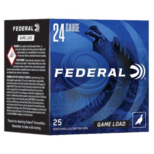 Federal N1248 Game-Shok 24 Gauge 2.50" 11/16 oz 8 Shot 25 Bx/ 10 Cs Federal N1248 Game-Shok 24 Gauge 2.50" 11/16 oz 8 Shot 25 Bx/ 10 Cs