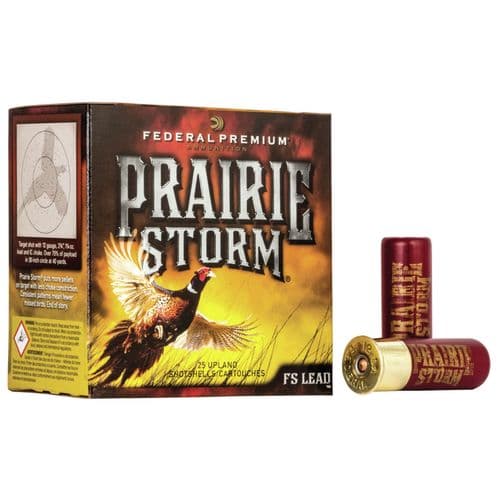 Federal PFX258FS6 Premium Prairie Storm FS 20Gauge 3" 1 1/4oz 6Shot 25 Per Box Federal PFX258FS6 Premium Prairie Storm FS 20Gauge 3" 1 1/4oz 6Shot 25 Per Box