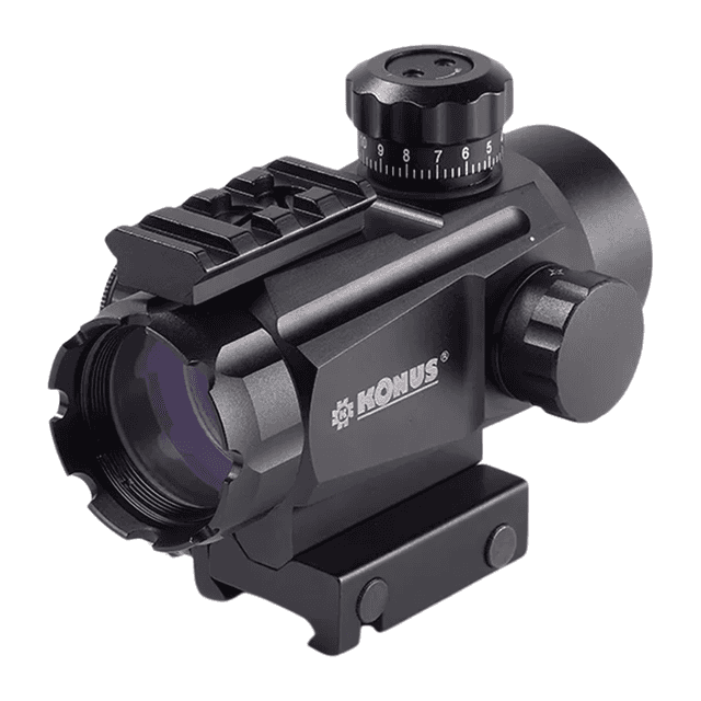 Konus 7378 Black 1x 30mm Tube Illuminated Red/Green Reticle Konus 7378 Black 1x 30mm Tube Illuminated Red/Green Reticle