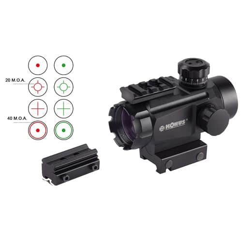 Konus 7378 Konusight Tactical Red Dot Rifle 1x 35mm Red/Green Illuminated Multi-Reticle Matte Black, Picatinny Mount, includes Rimfire Adaptor Konus 7378 Konusight Tactical Red Dot Rifle 1x 35mm Red/Green Illuminated Multi-Reticle Matte Black, Picatinny Mount, includes Rimfire Adaptor