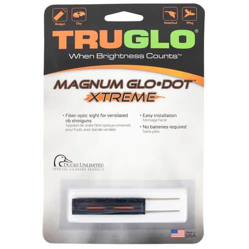 Truglo TG912XA Glo-Dot Xtreme Shotgun w/Vent Rib Orange Fiber Optic Black Truglo TG912XA Glo-Dot Xtreme Shotgun w/Vent Rib Orange Fiber Optic Black