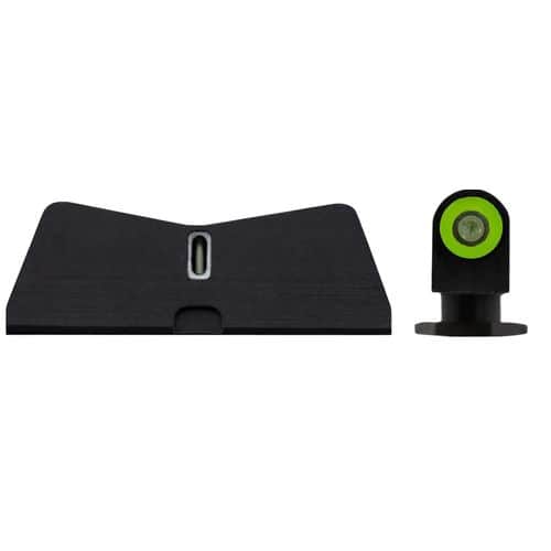 XS Sights GL0009S6G DXT II Standard Dot Night Sight Set Tritium Green with Green Outline Front, Green Rear Black Frame for Most Glock Gen1-5 XS Sights GL0009S6G DXT II Standard Dot Night Sight Set Tritium Green with Green Outline Front, Green Rear Black Frame for Most Glock Gen1-5