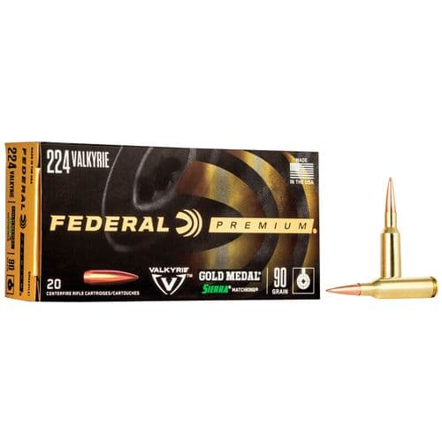 Federal GM224VLKTMK Gold Medal 224 Valkyrie 77 gr Tipped MatchKing 20 Bx/ 10 Cs Federal GM224VLKTMK Gold Medal 224 Valkyrie 77 gr Tipped MatchKing 20 Bx/ 10 Cs