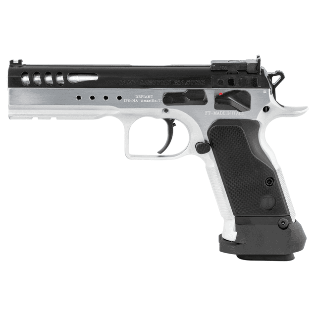 Tanfoglio IFG TF-LIMMSTR-40 Limited Master 40 S&W 4.75" 15+1 Hard Chrome Black Steel Slide Black Polymer Grip Tanfoglio IFG TF-LIMMSTR-40 Limited Master 40 S&W 4.75" 15+1 Hard Chrome Black Steel Slide Black Polymer Grip