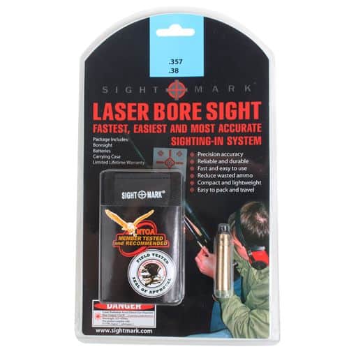 Sightmark SM39018 Boresight Red Laser for 38 Special/357 Mag Brass Includes Battery Pack & Carrying Case Sightmark SM39018 Boresight Red Laser for 38 Special/357 Mag Brass Includes Battery Pack & Carrying Case