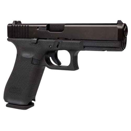 Glock G17517AUT G17 Gen5 9mm Luger 4.49" 17+1 Black Black nDLC Steel with Front Serrations Slide Black Rough Texture Interchangeable Backstraps Grip Glock G17517AUT G17 Gen5 9mm Luger 4.49" 17+1 Black Black nDLC Steel with Front Serrations Slide Black Rough Texture Interchangeable Backstraps Grip